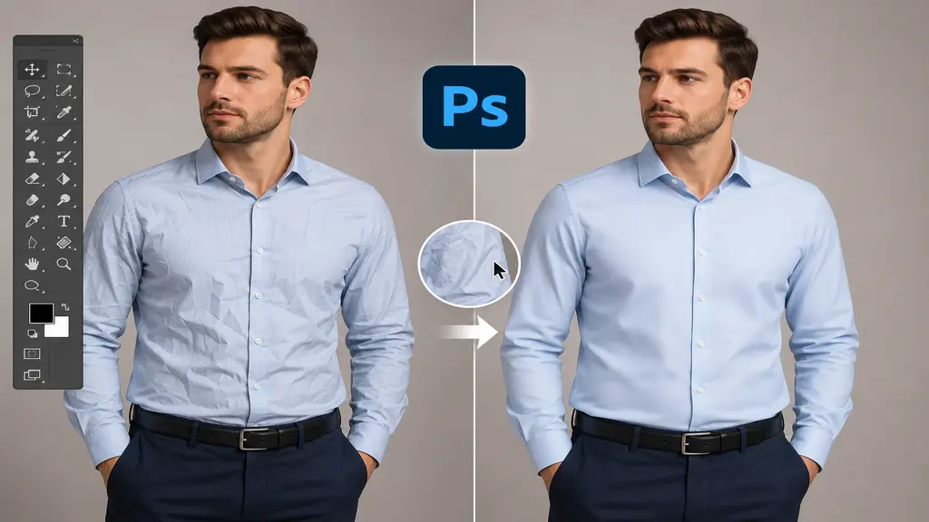 How to Fix Clothing and Fabric Wrinkles for a Clean Look in Photoshop
