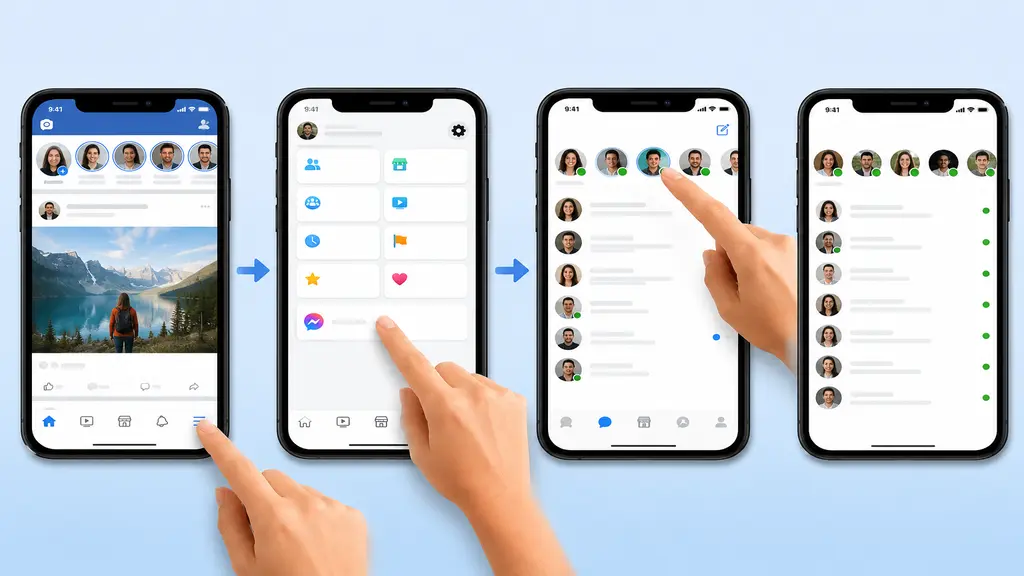 Checking Who’s Online on Facebook Through the Mobile App