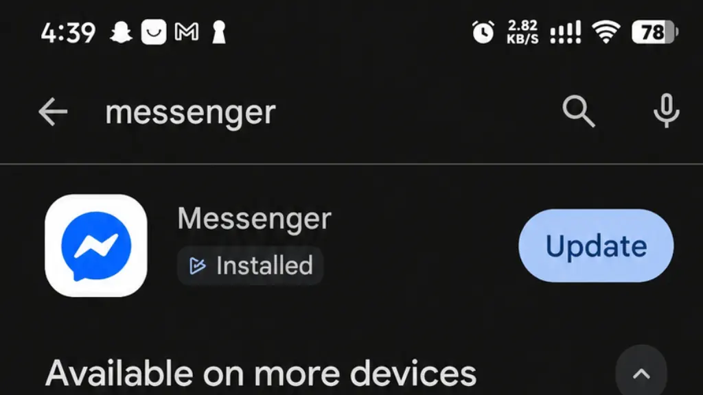 How Do You Update Facebook Messenger