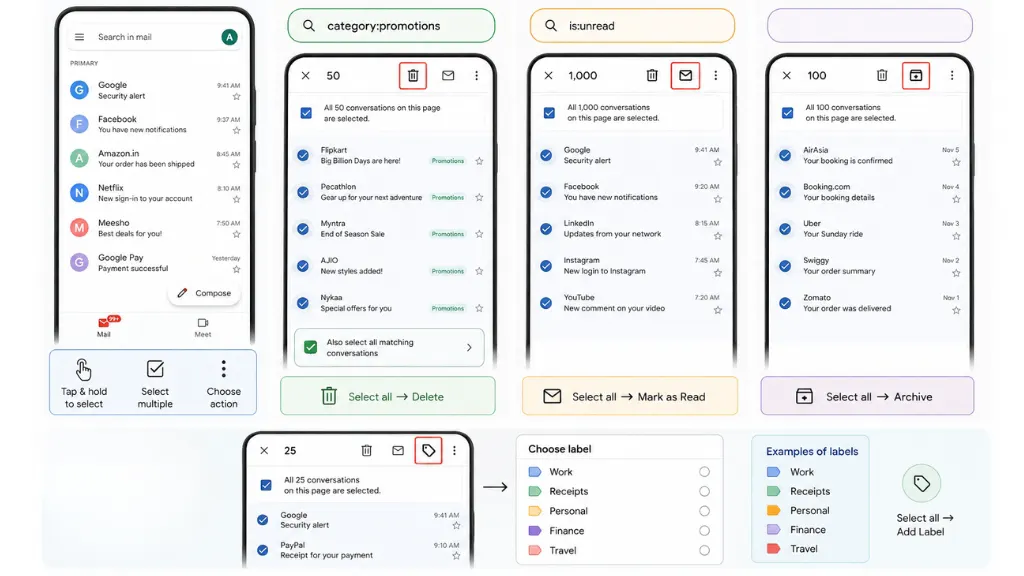 How to Bulk Edit Gmail on Your Phone