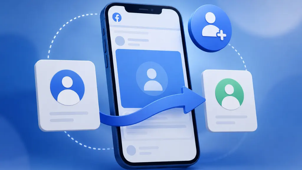 how to add another account in fb