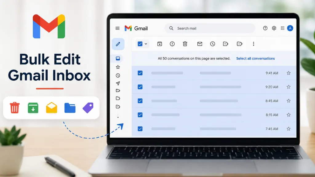 how to bulk edit my gmail inbox​