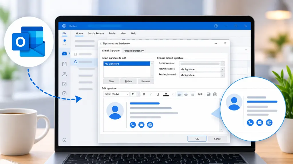 how to edit my signature in outlook​